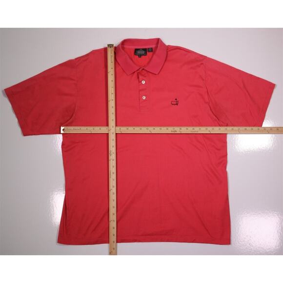 Masters Clubhouse Collection Made in Italy Pink Golf Polo Shirt Men's XL - Picture 4 of 6